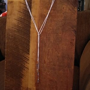 Handmade OOAK Lariat Crystal Necklace